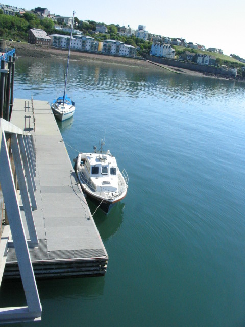 Milford Haven Marina waiting pontoon