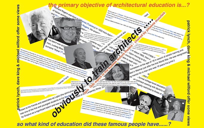 What is the objective of architectural education?