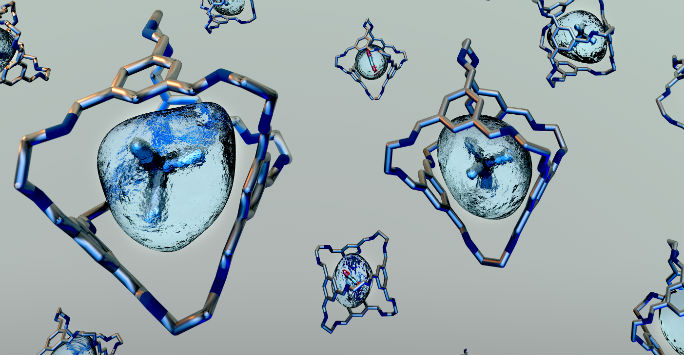 Vector image on porous liquid structure