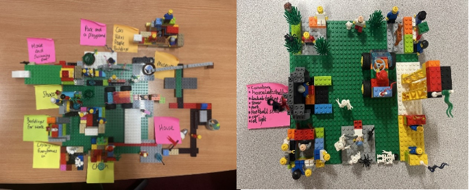 Lego builds that children created